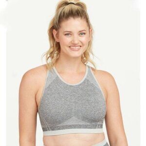 Spanx Seamless Sculpt Sports Bra Size Large Spacedye Cloudy Grey NWT